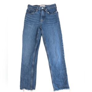 Everlane The High Rise Straight Jeans in Medium Wash Size 24